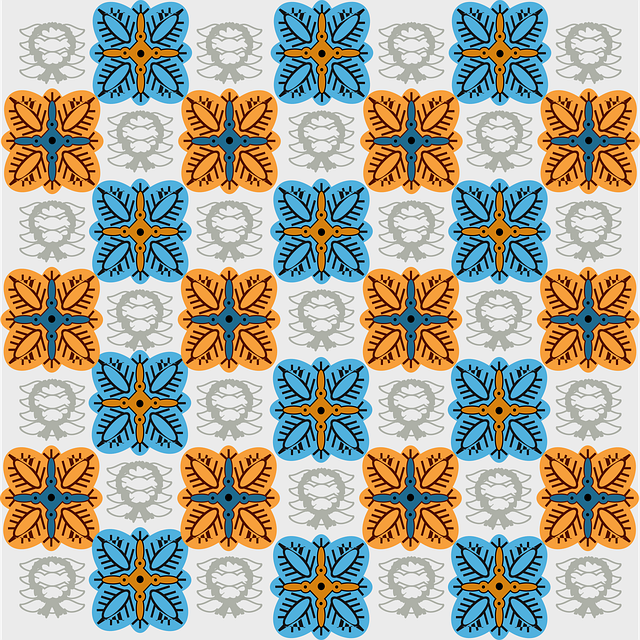 Free textile design wax print nigeria vector