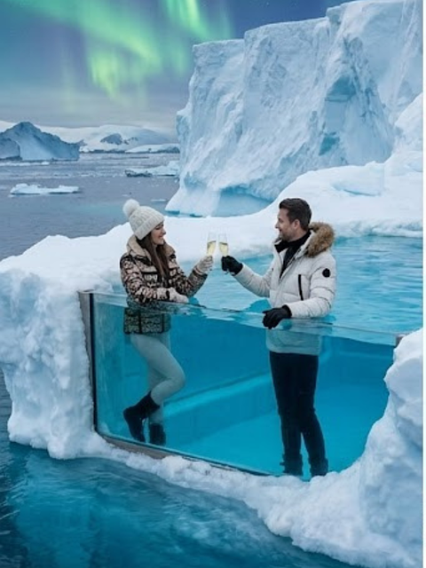 Pool, Gletscher, Glas, Vand, Natur, Par