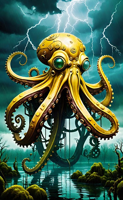 Free steampunk fantasy fantastic illustration