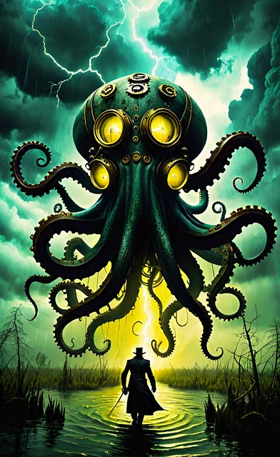 Rejsende, Sump, Uhyre, Polyp, Steampunk