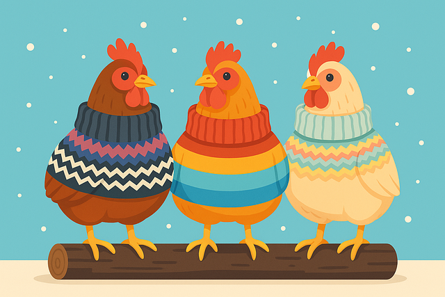 Free chickens hens winter vector