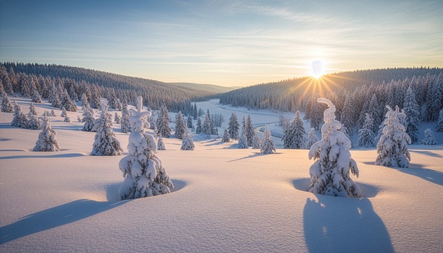 Free snowy winter snow illustration
