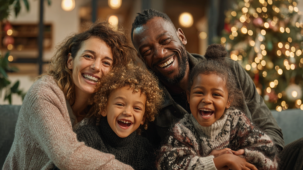 Free Family Christmas photo and picture