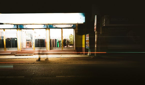 Stadt, Architektur, Nachtfotografie