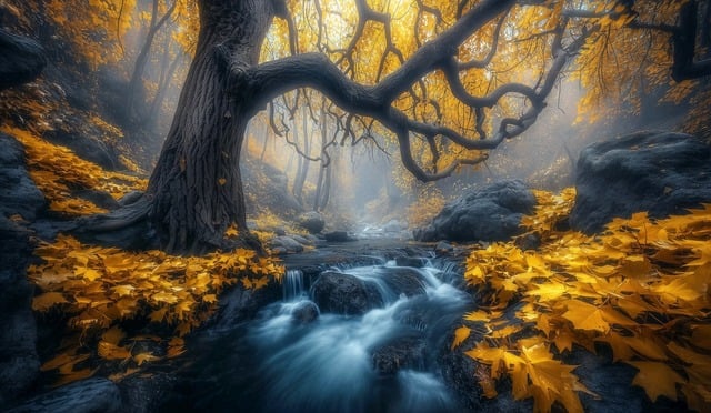 Free woods forest enchanted illustration