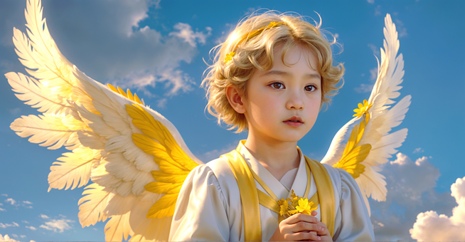 Free Child Angel illustration and picture