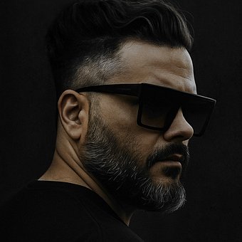 Mann, Sonnenbrille, Bart, Stil, Mode
