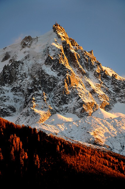 Hora, Na Podzim, Západ Slunce, Chamonix