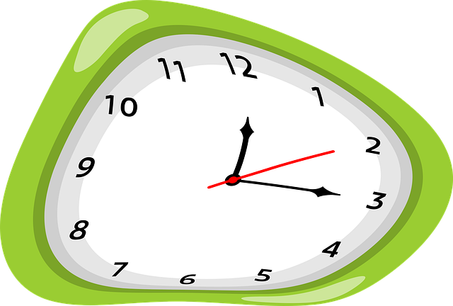 Free clock melting time vector