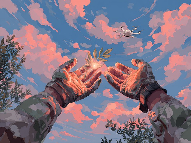 Free drone sky soldier illustration