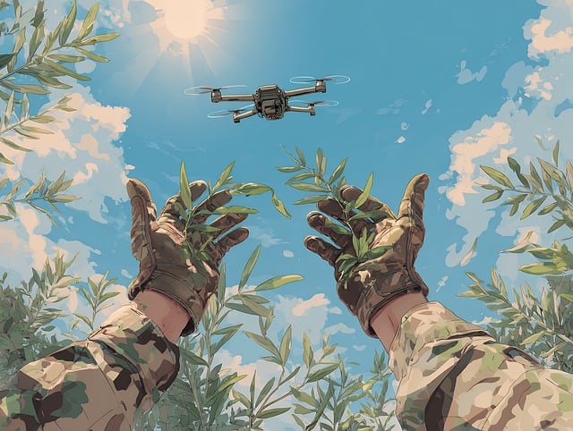 Free drone sky soldier illustration