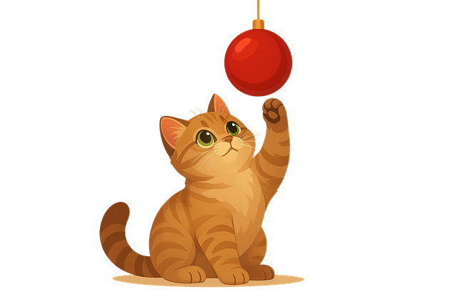 Gato, Gatito, Gato Del Jengibre, Navidad