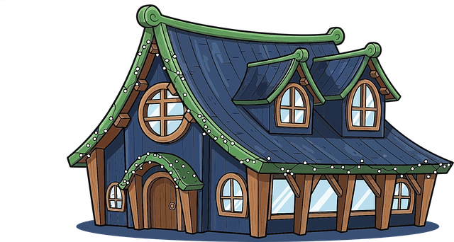 Free house building kitchen vector
