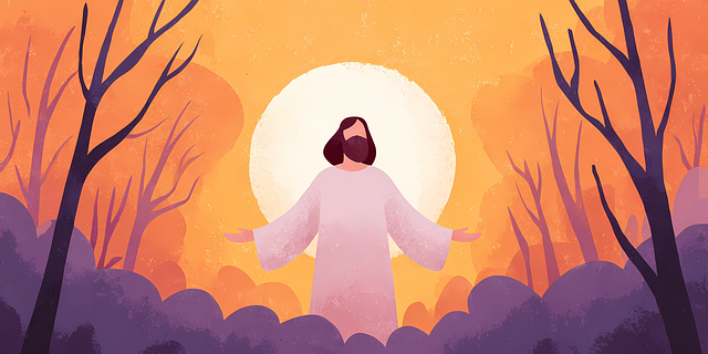 Free spiritual serene ancient illustration