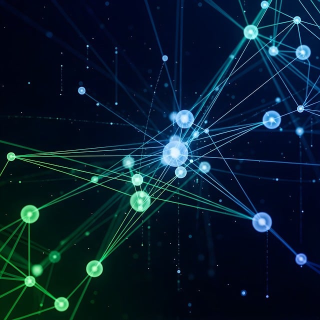 Free data network visualization illustration