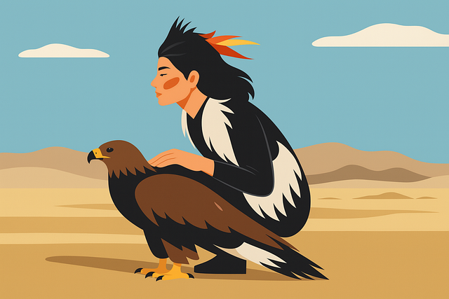 Free eagle bird desert vector