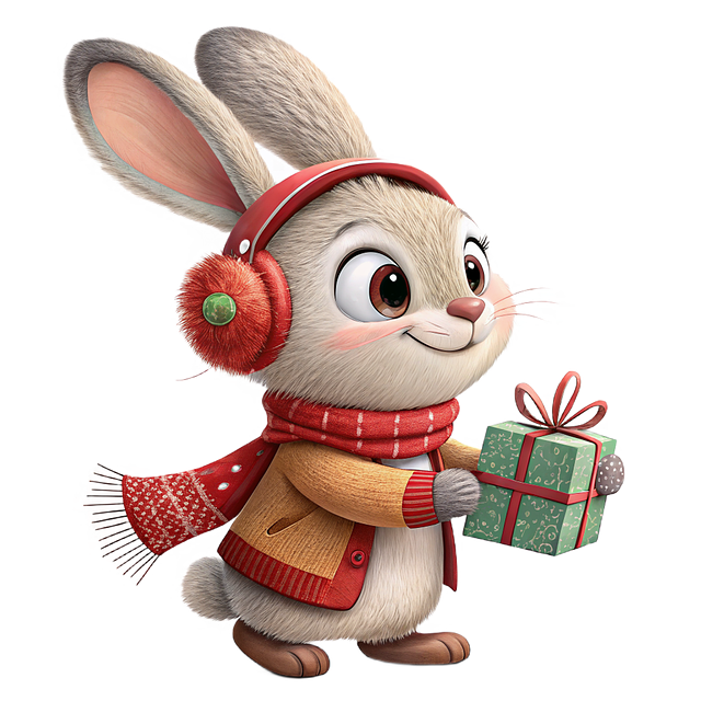 Conejo, Navidad, Invierno, Celebracion
