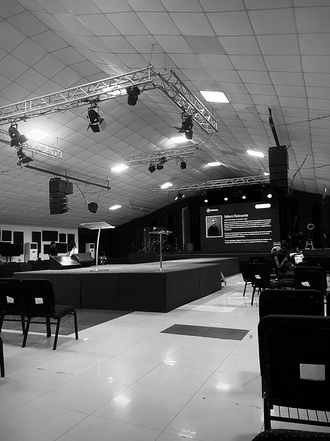 Estágio, Microfone, Teatro, Igreja