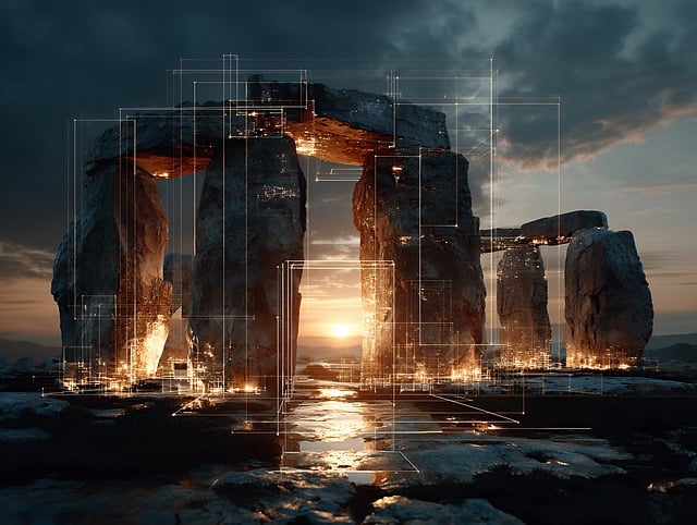 Free stonehenge stones monument illustration