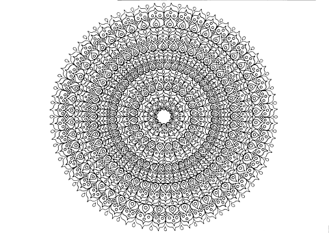 Free Drawing Mandala illustration and picture