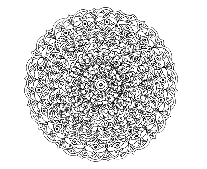 Free Drawing Mandala illustration and picture