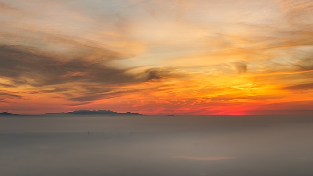 Drone, Landschap, Zonsopkomst, Lucht