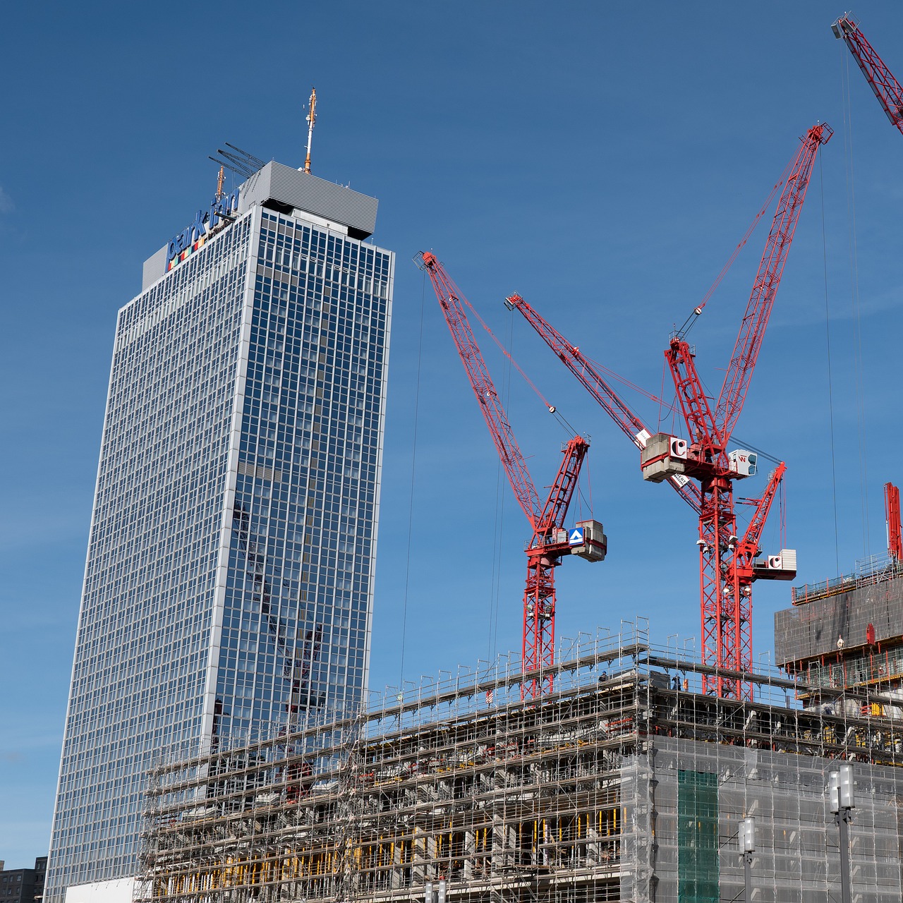 Para Construir, Edificio, Ciudad, Cielo
