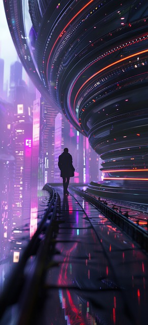 Free futuristic wallpaper sci fi wallpaper cyberpunk wallpaper illustration