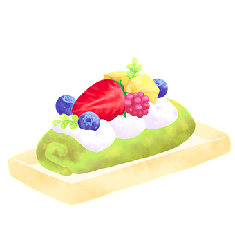 Rullepandekager, Matcha, Dessert