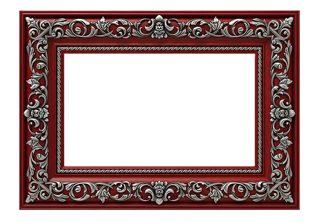Free frame silver metal illustration