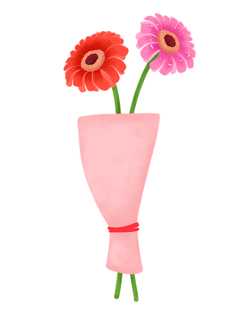 Blomster, Buket, Gerbera, Solblomst