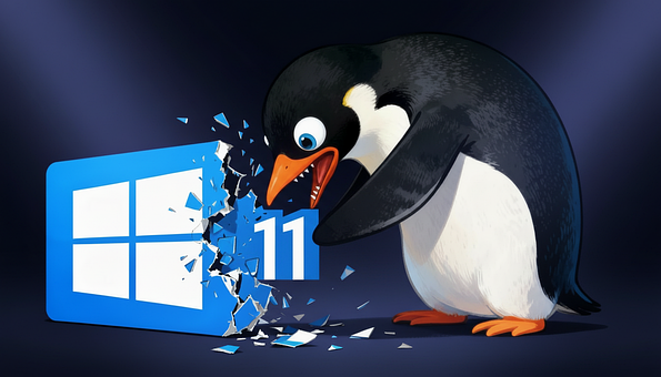 Free Penguin Windows illustration and picture