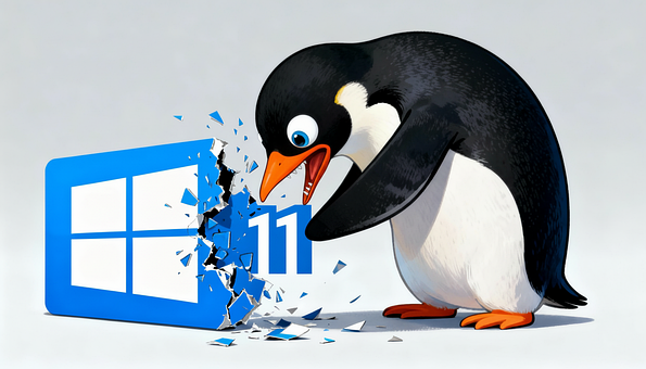 Free Penguin Linux illustration and picture