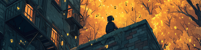 Free city nature music illustration