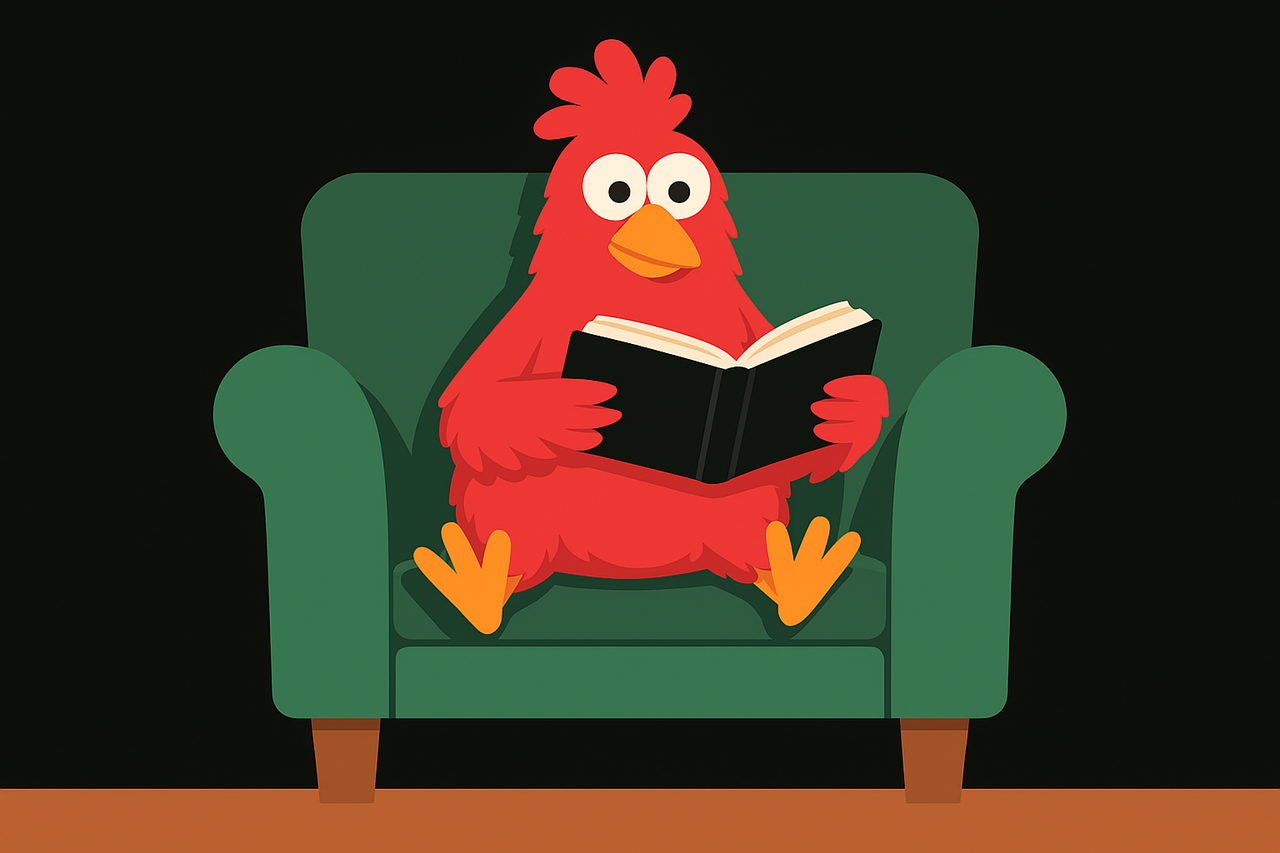 Download free HD stock image of Bird Reading Free bird reading cartoon bird vector