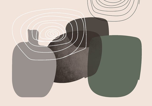 Free vase spiral boho illustration