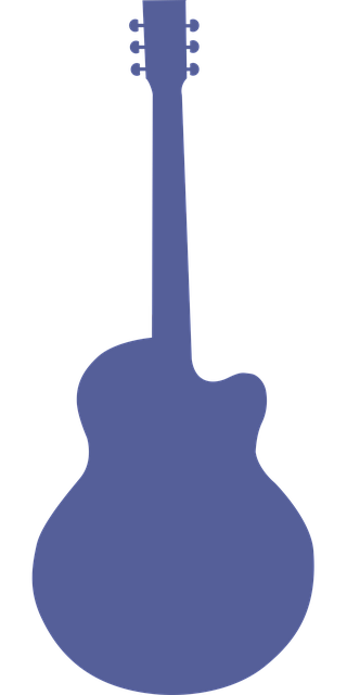 Free Guitar Outline vector and picture