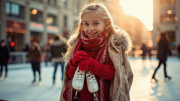 Free Girl Winter illustration and picture