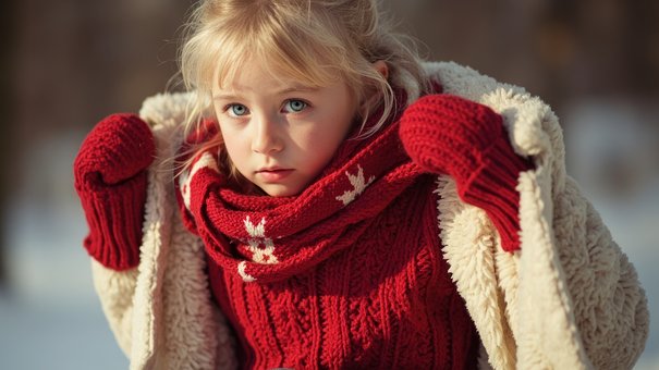 Free Girl Winter illustration and picture