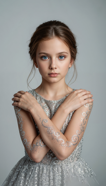 Free kid girl fashion illustration