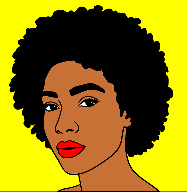 Free black woman cartoon vector