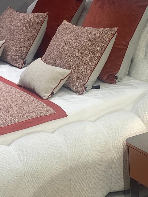 Dormitor, Mobilier, Pernă, Roșu, Decor
