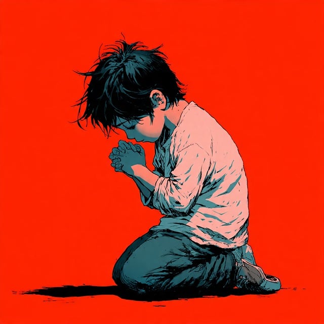 Free meditation prayer religion illustration