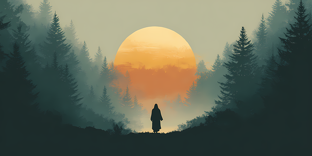 Free spiritual serene ancient illustration
