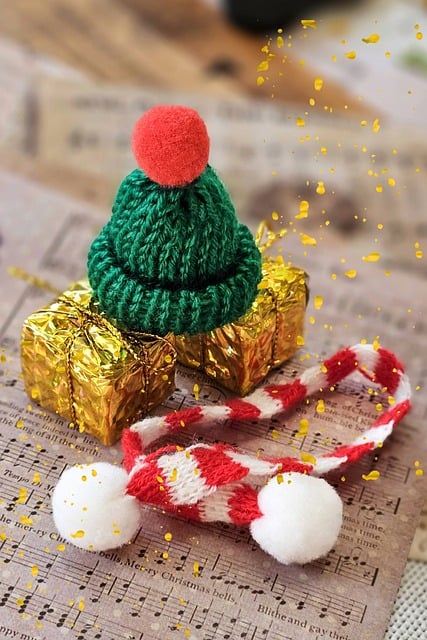 Free Christmas Decoration Knitted Hat photo and picture