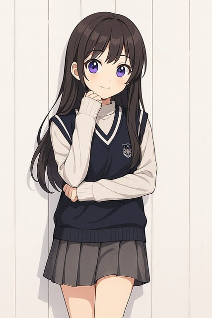 Anime Frau, Schuluniform