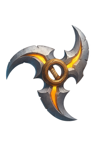 Free shuriken throwing star weapon illustration