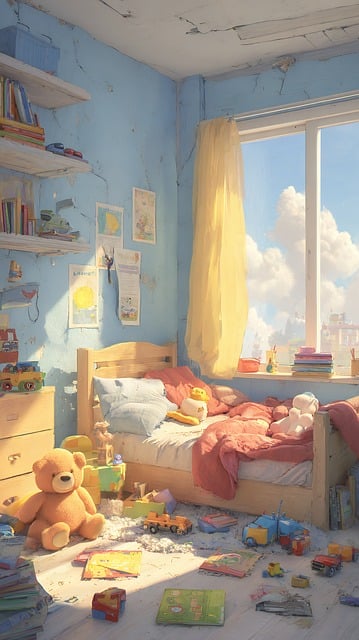 Free bedroom child toys illustration