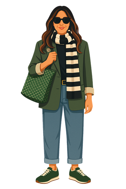 Free woman illustration fashion outfit casual chic vector
