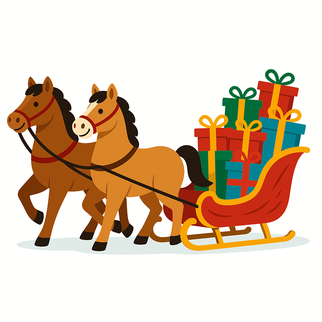 Weihnachtspferde, Weihnachtsschlitten